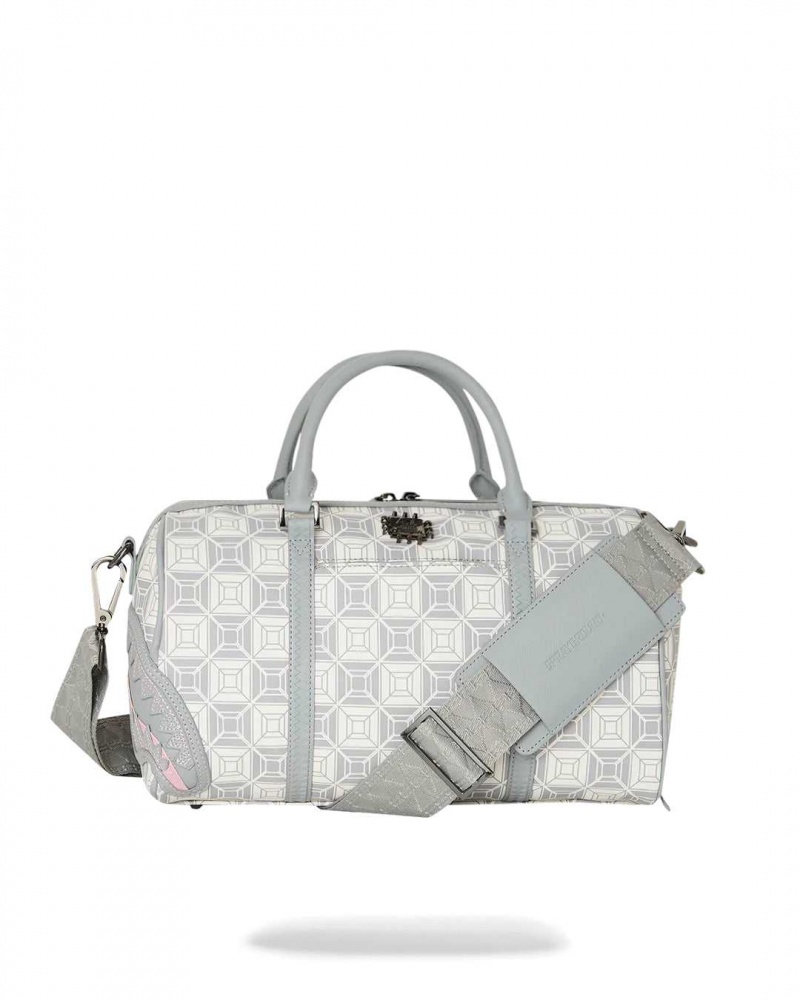 Sprayground Bag AI STUNNA MINI DUFFLE Cream Grey | DNHLU4273