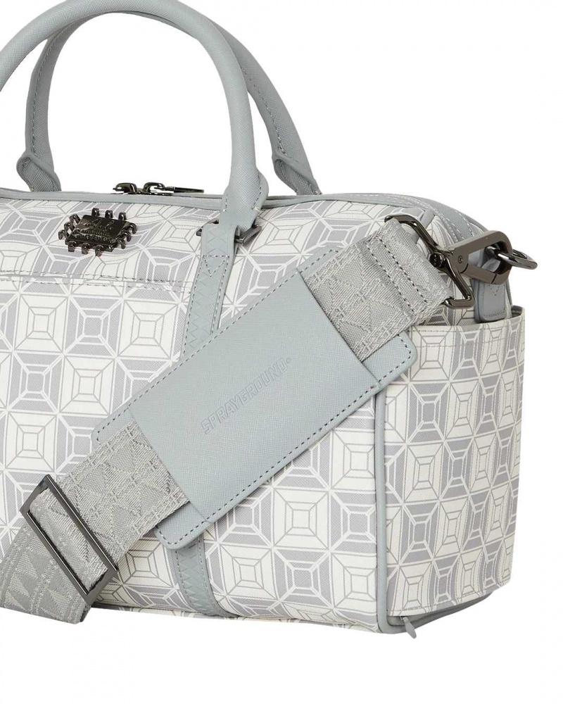 Sprayground Bag AI STUNNA MINI DUFFLE Cream Grey | DNHLU4273