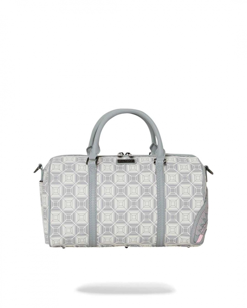 Sprayground Bag AI STUNNA MINI DUFFLE Cream Grey | DNHLU4273