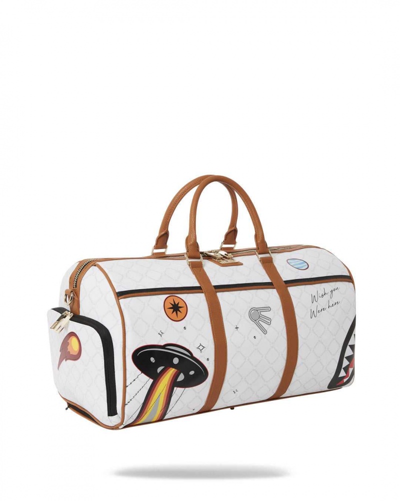 Sprayground Bag ALIEN RICH DUFFLE White | LDMOR1936