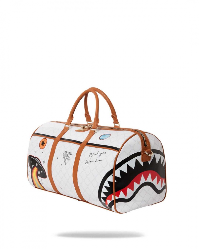 Sprayground Bag ALIEN RICH DUFFLE White | LDMOR1936