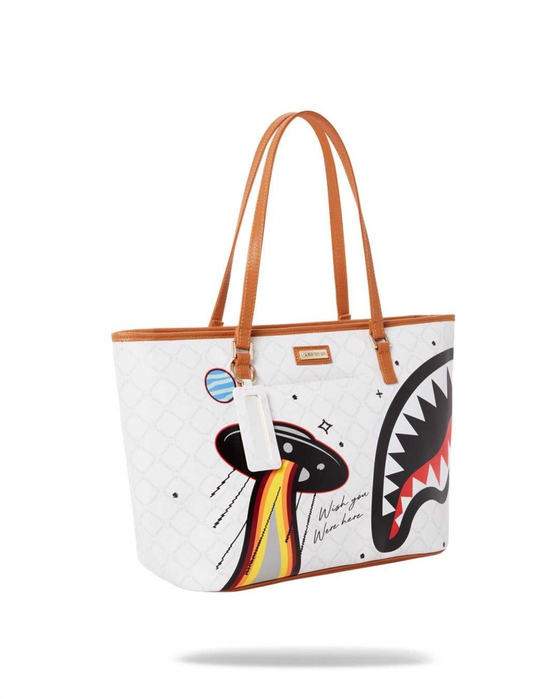 Sprayground Bag ALIEN RICH TOTE White | RLACO8021