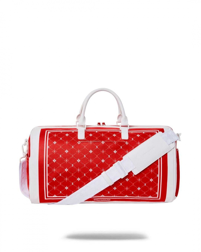 Sprayground Bag BANDANA DUFFLE Red | OYUQE3420