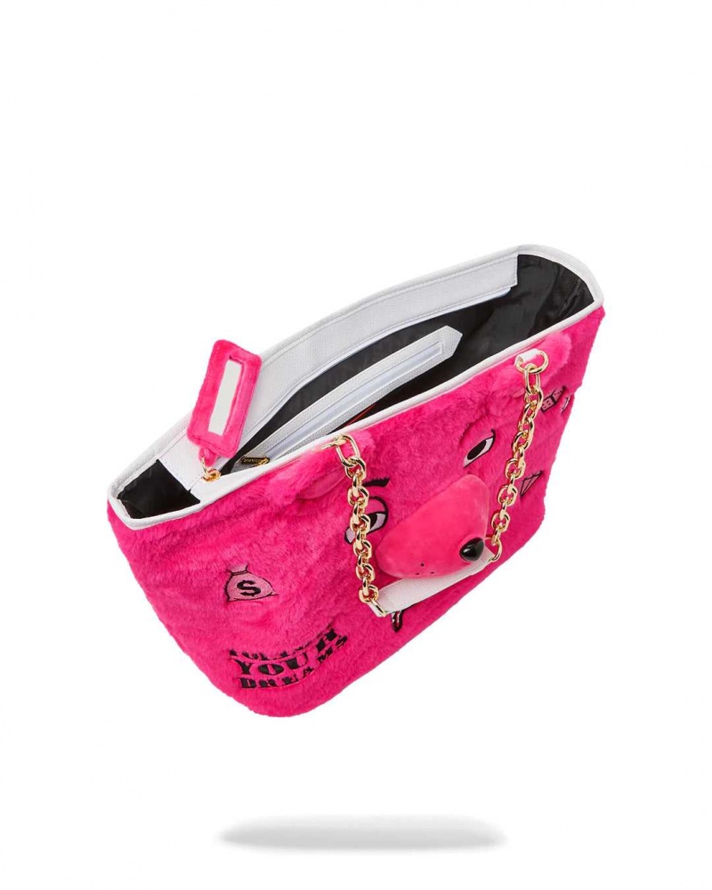 Sprayground Bag BEAR TOTE Pink Fuchsia | SAHIG7512