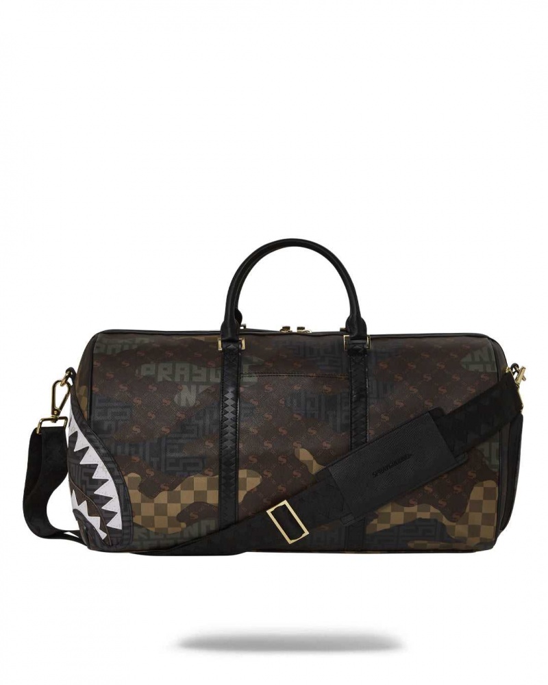 Sprayground Bag BRANDED DUFFLE Camo Brown | WOGXU2045