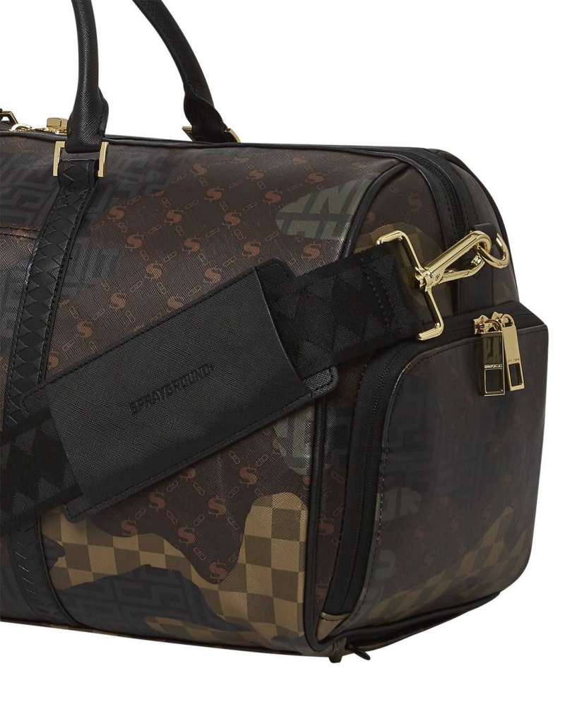 Sprayground Bag BRANDED DUFFLE Camo Brown | WOGXU2045