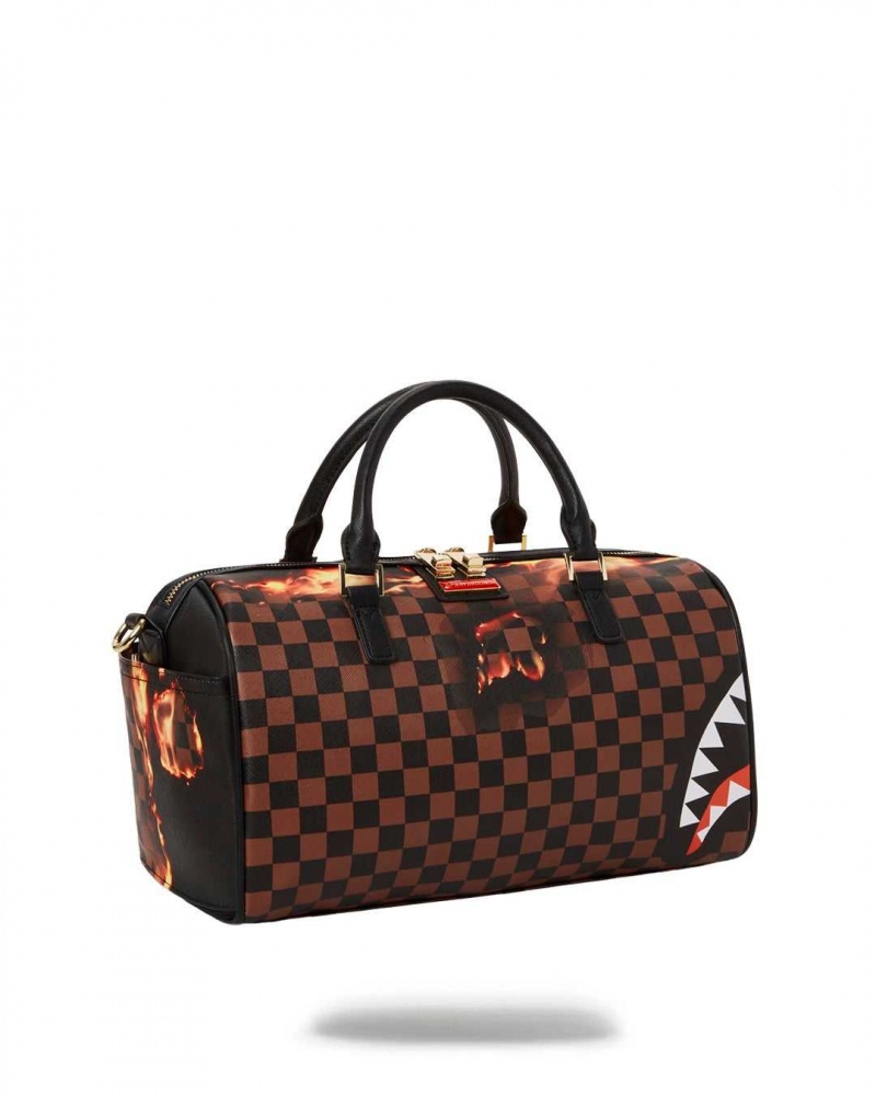 Sprayground Bag BURNT SHARKS IN PARIS MINI DUFFLE Black | KMIZR3672