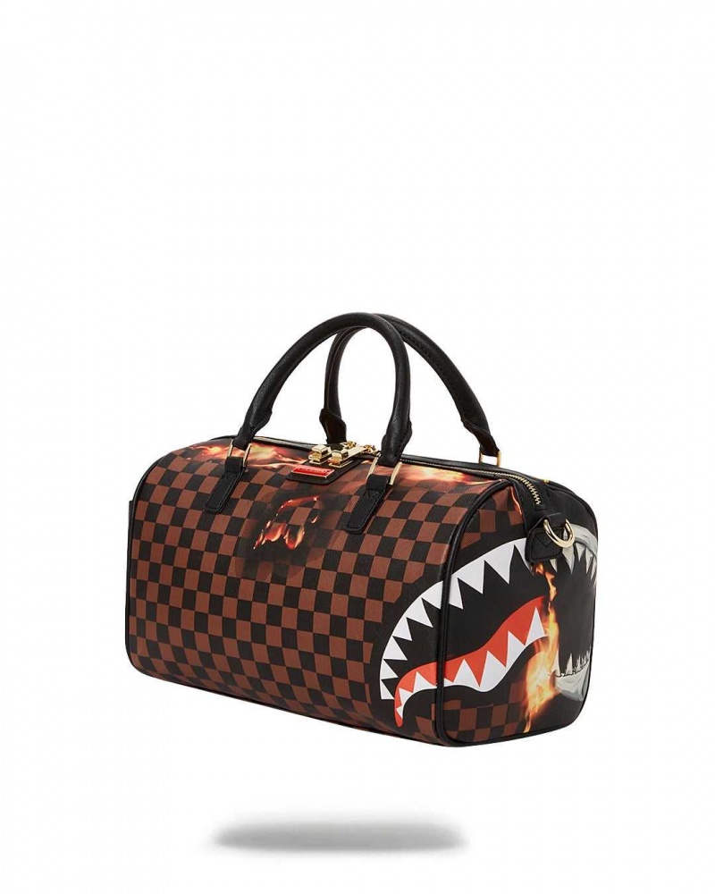 Sprayground Bag BURNT SHARKS IN PARIS MINI DUFFLE Black | KMIZR3672