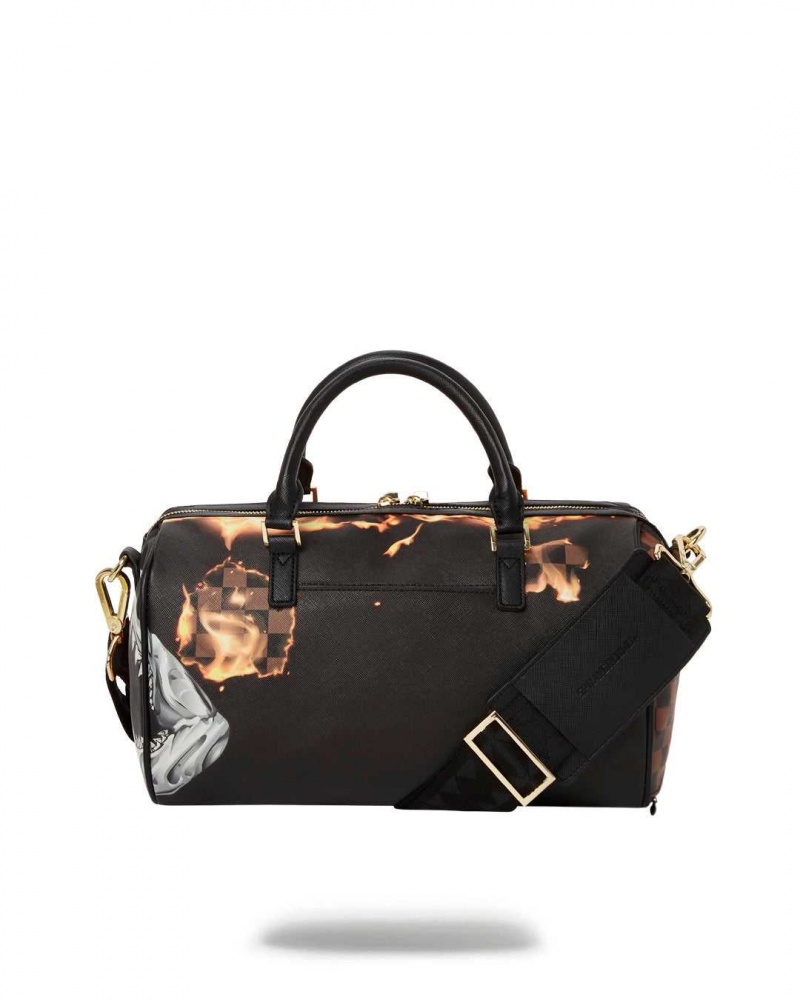 Sprayground Bag BURNT SHARKS IN PARIS MINI DUFFLE Black | KMIZR3672