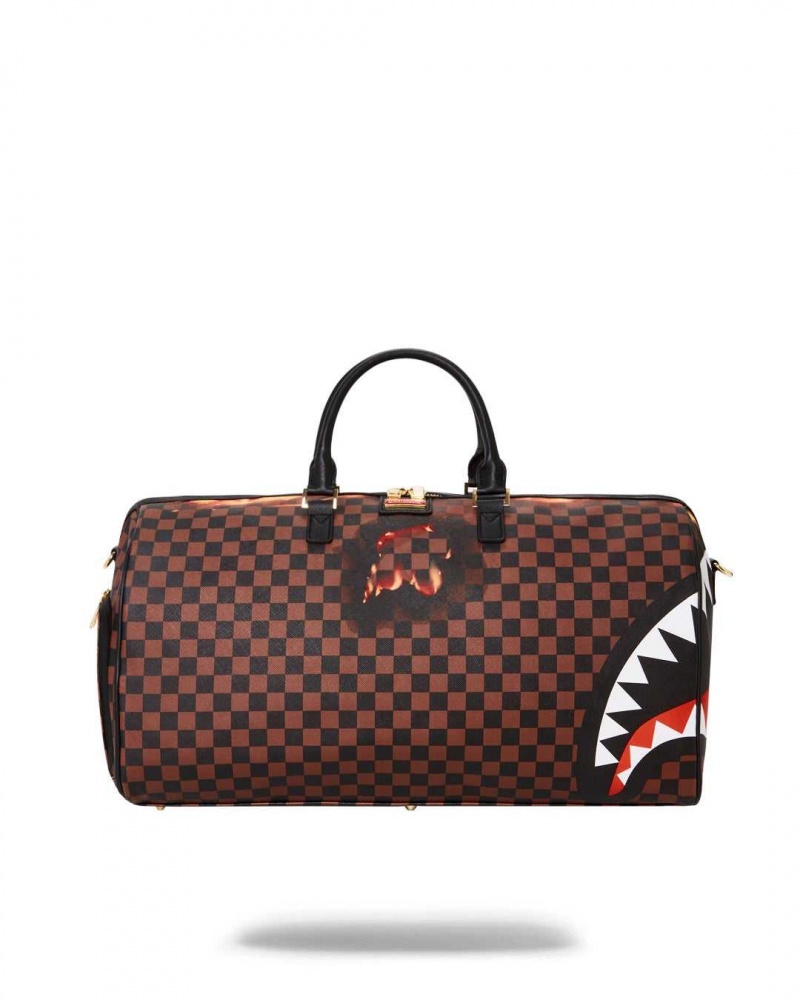 Sprayground Bag BURNT SHARKS IN PARIS DUFFLE Black | HVYFC6804