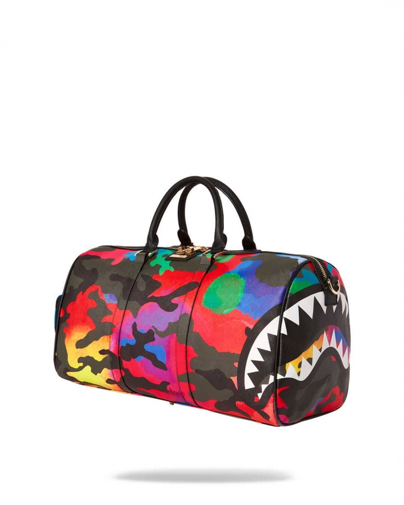 Sprayground Bag CAMOBURST DUFFLE Black | DSPNB1634