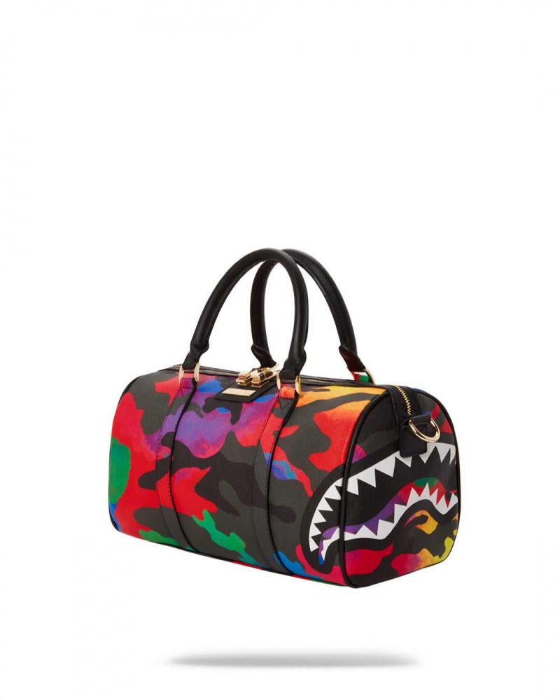 Sprayground Bag CAMOBURST MINI DUFFLE Black | BRIUJ1938