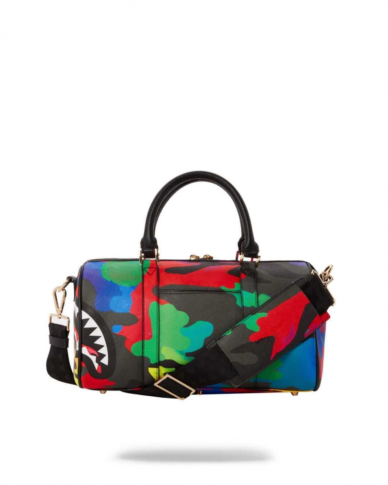 Sprayground Bag CAMOBURST MINI DUFFLE Black | BRIUJ1938