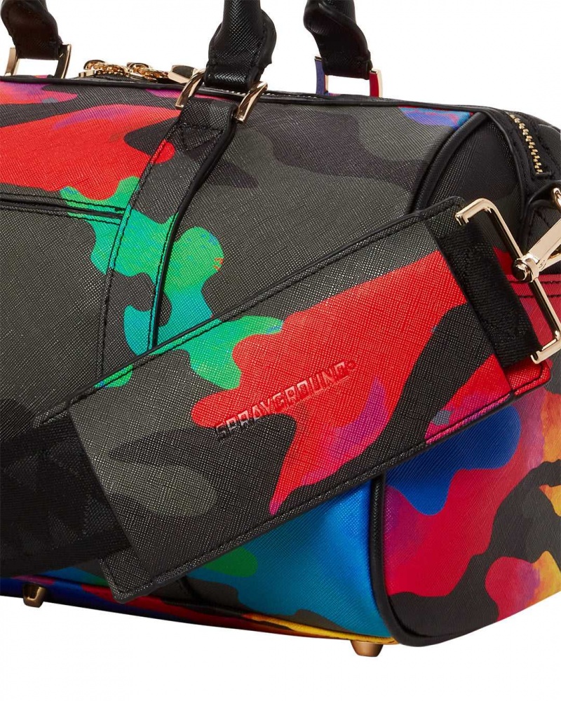 Sprayground Bag CAMOBURST MINI DUFFLE Black | BRIUJ1938