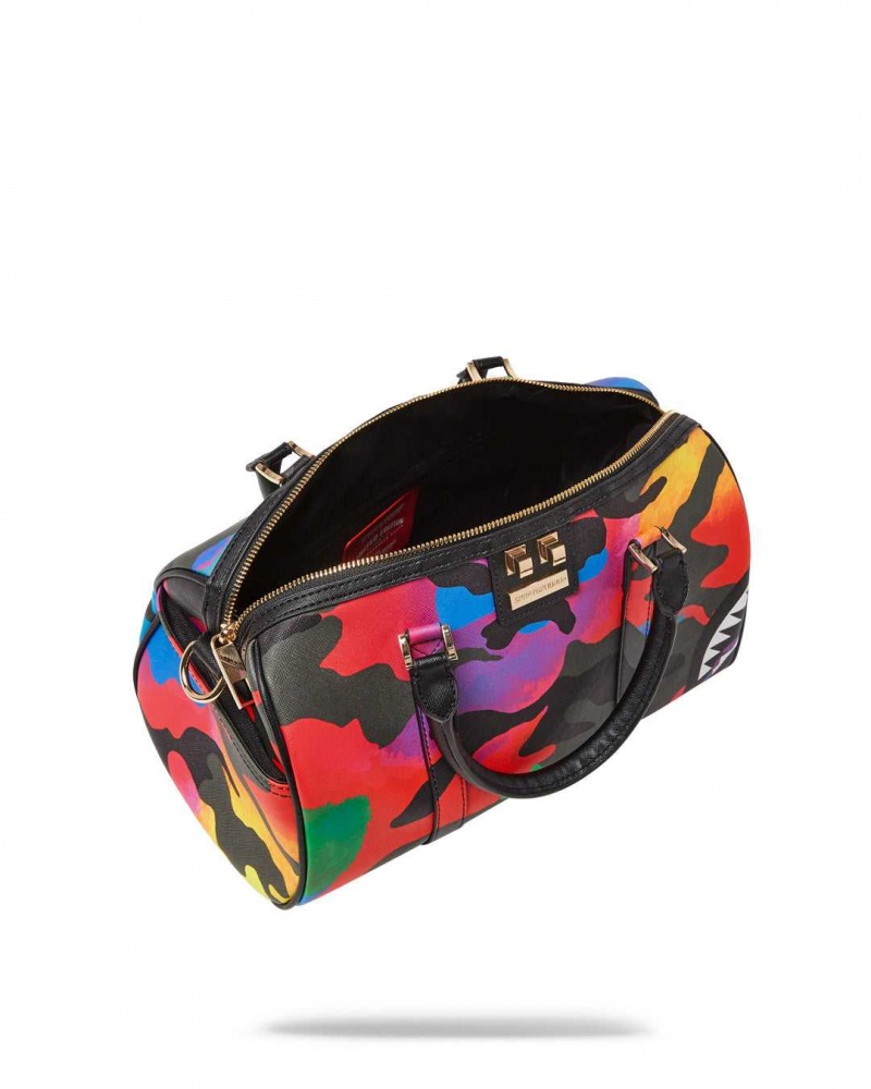 Sprayground Bag CAMOBURST MINI DUFFLE Black | BRIUJ1938