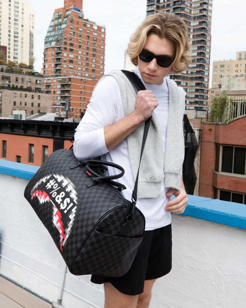 Sprayground Bag CENSORED DUFFLE Black | UNJBA3790