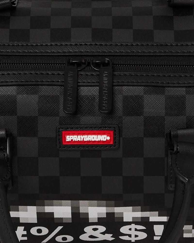 Sprayground Bag CENSORED MINI DUFFLE Black | ULEBM0342