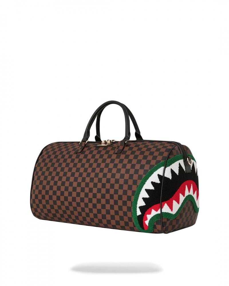 Sprayground Bag CHENILLE SIP DUFFLE Brown | DFKZH1940