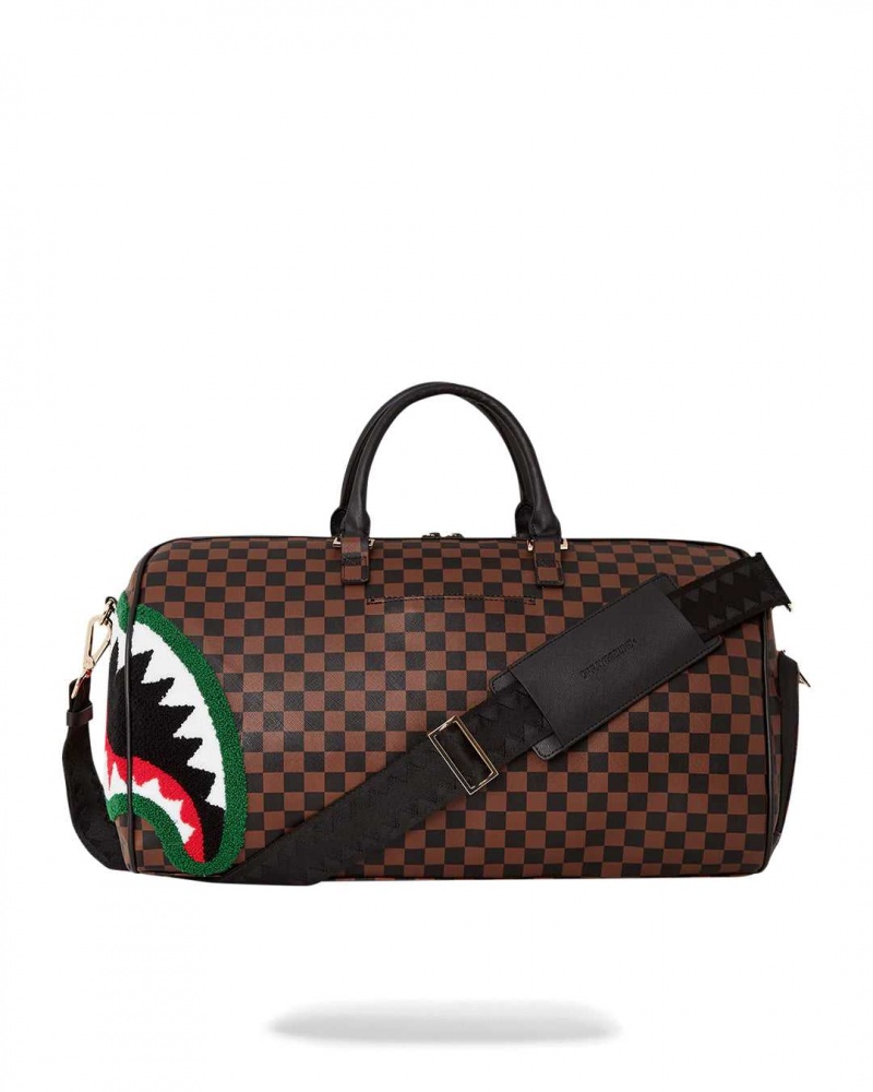 Sprayground Bag CHENILLE SIP DUFFLE Brown | DFKZH1940