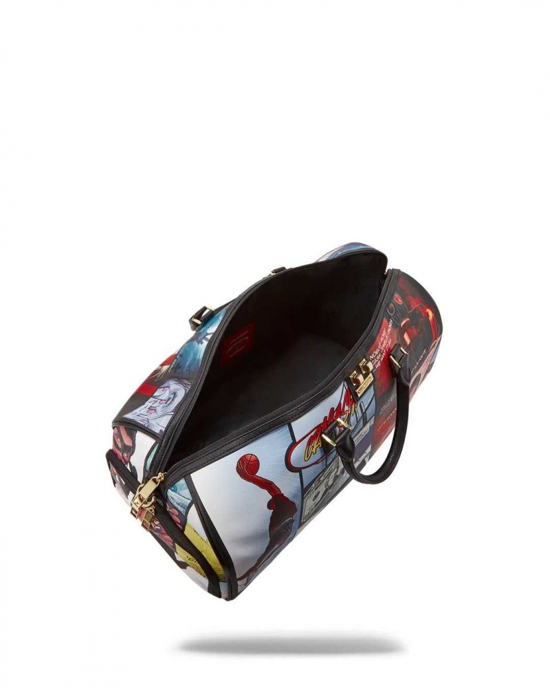 Sprayground Bag COMIC CHAOS DUFFLE Black | RSJIH1965