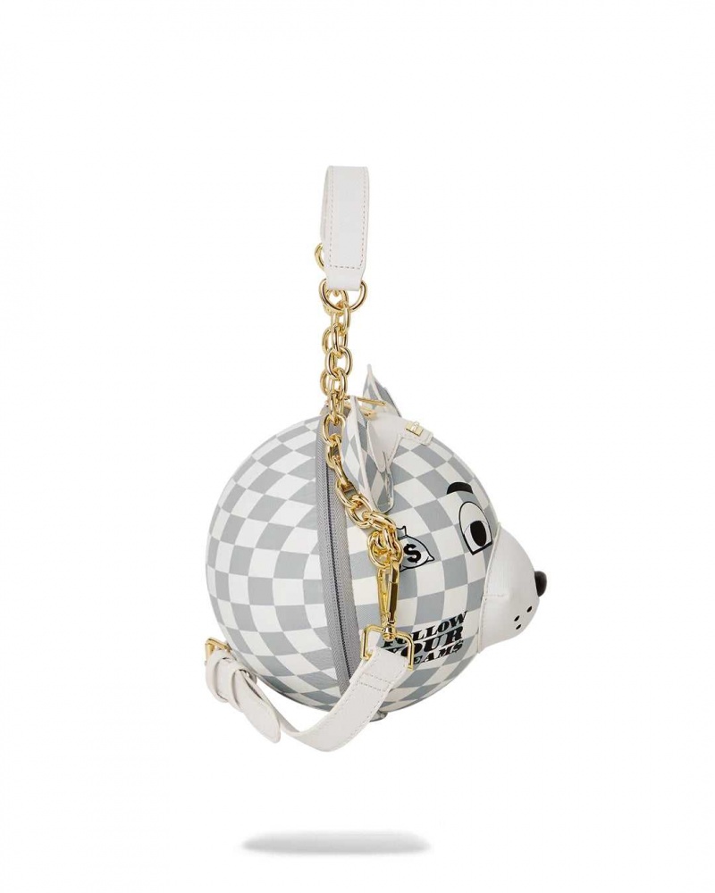 Sprayground Bag COUTURE BEAR BALL BAG Grey | ELNZK0674