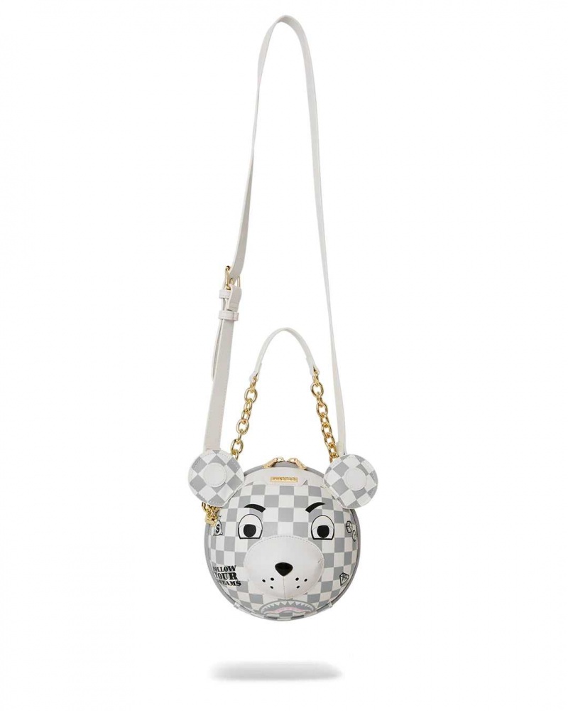 Sprayground Bag COUTURE BEAR BALL BAG Grey | ELNZK0674