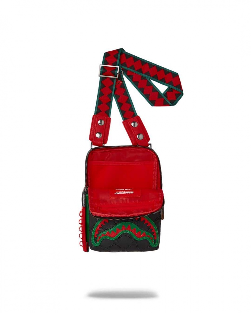 Sprayground Bag DENIRO SLING Green | SNEZY0435