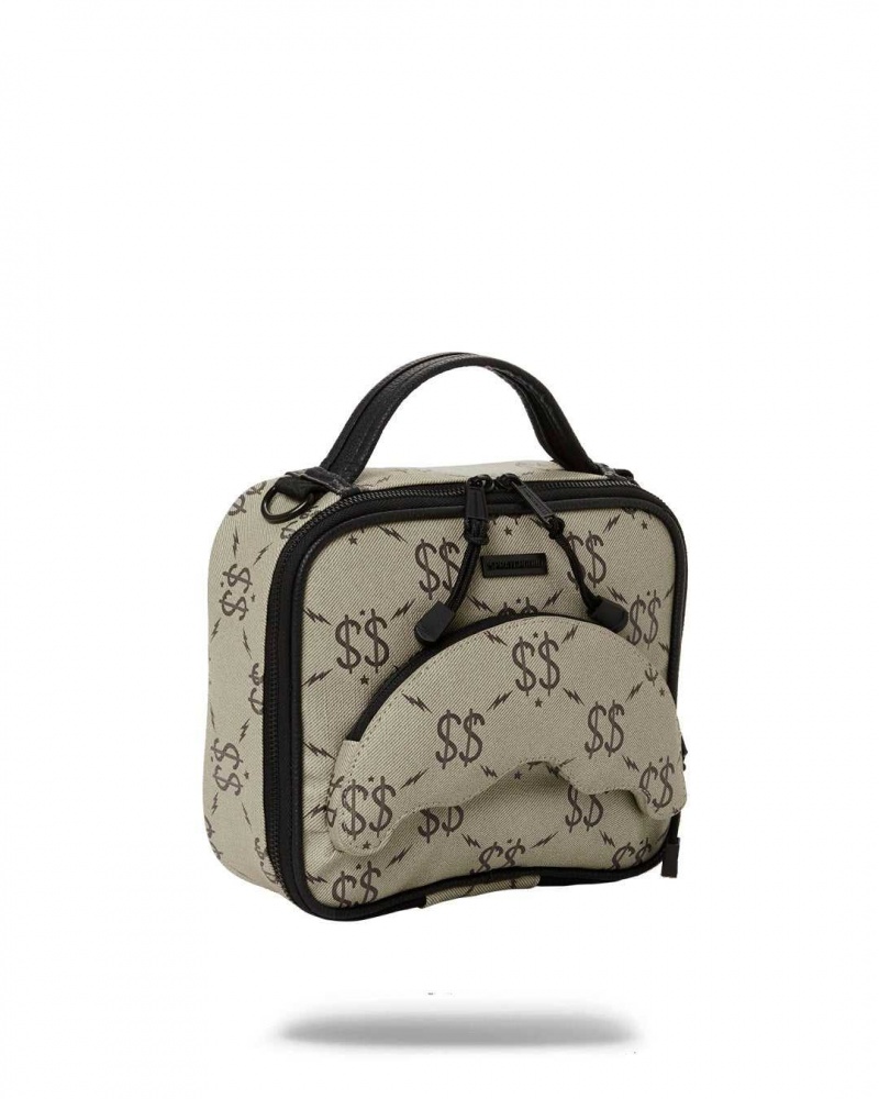 Sprayground Bag DOUBLE MONEY TOILETRY WITH STRAP Grey | MSPFN4603