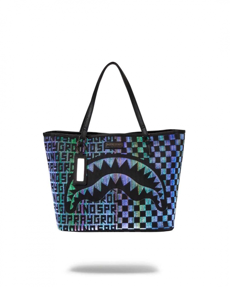 Sprayground Bag FIBER OPTIC INFINITY TOTE Black | MENVR4068