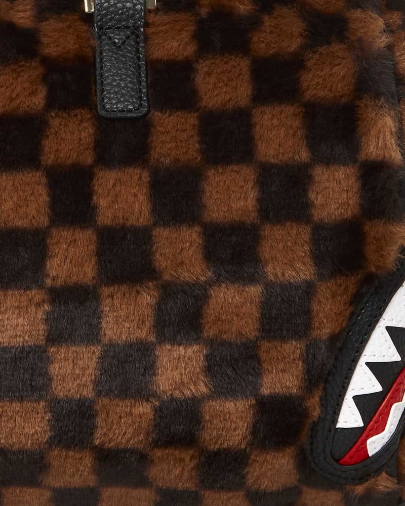 Sprayground Bag FUR SHARKS IN PARIS MINI DUFFLE Brown | VOFYD6702