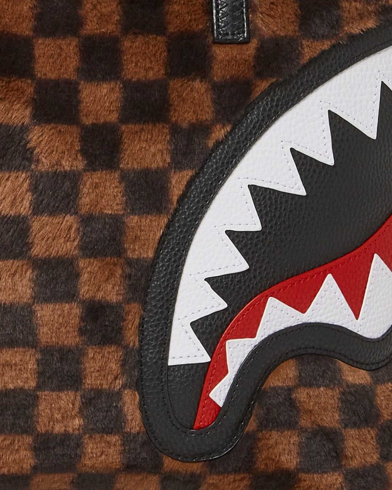 Sprayground Bag FUR SHARKS IN PARIS TOTE Brown | YPWCL1265