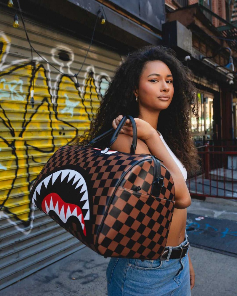 Sprayground Bag HANGOVER DUFFLE Brown | IJDLQ5243