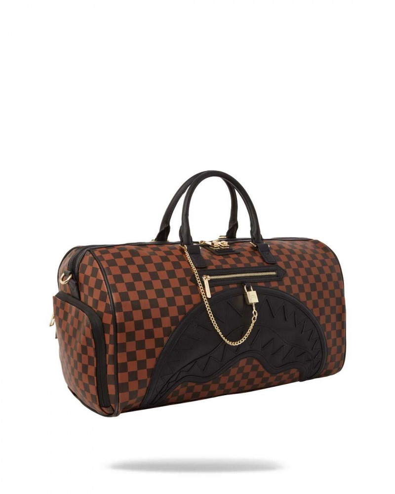 Sprayground Bag HENNY SIP LOCK DUFFLE Brown | WBLAG3924