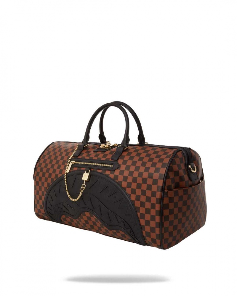 Sprayground Bag HENNY SIP LOCK DUFFLE Brown | WBLAG3924