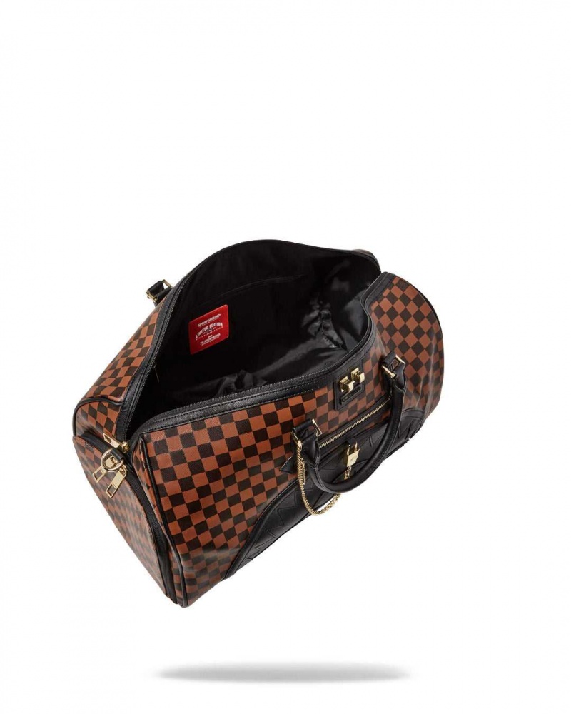 Sprayground Bag HENNY SIP LOCK DUFFLE Brown | WBLAG3924