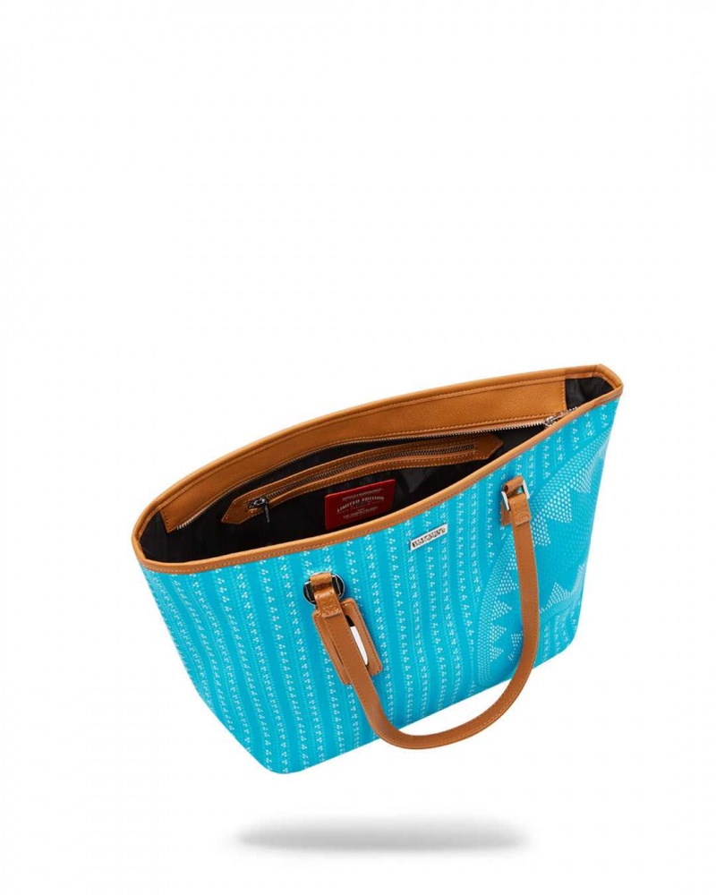 Sprayground Bag ILLUCHAINS TURQ TOTE Turquoise | QIKUA3691