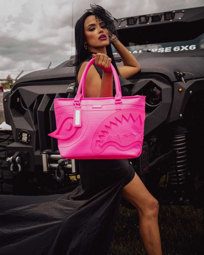 Sprayground Bag INSANEASYLUM TOTE Pink Fuchsia | HLVWB9278