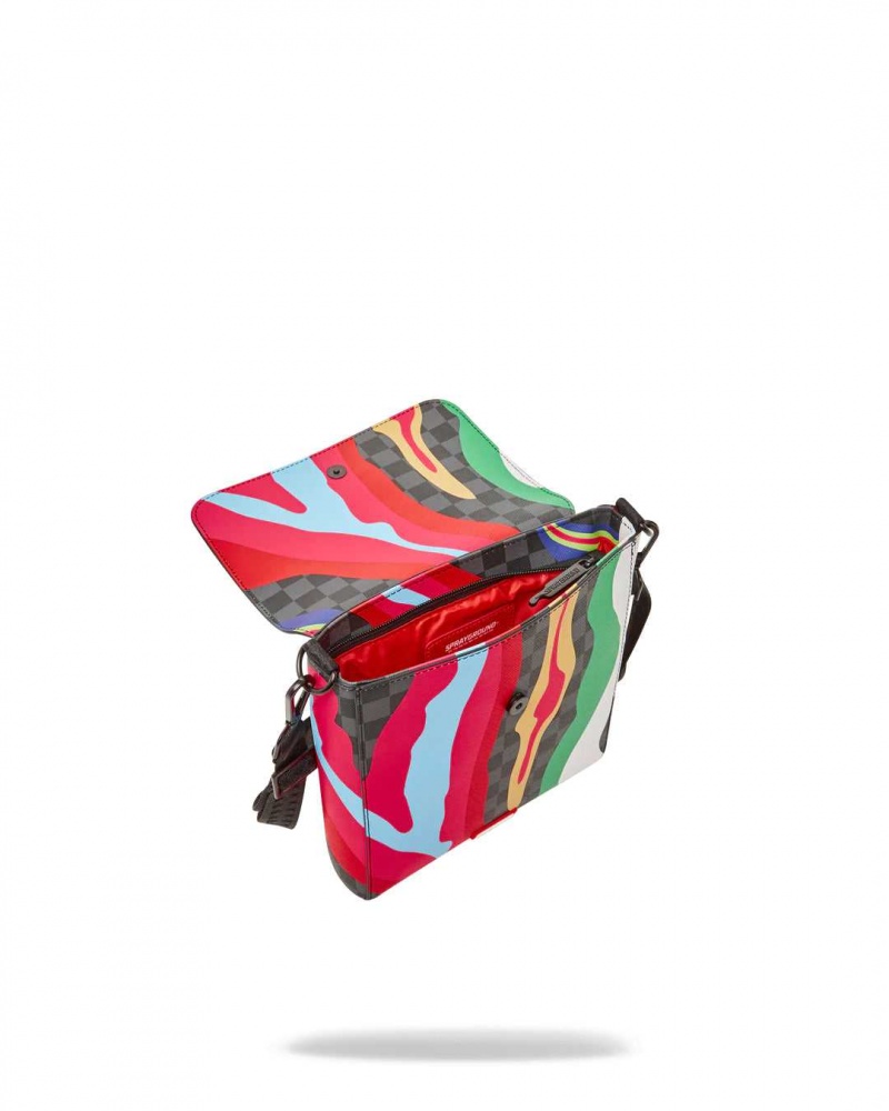 Sprayground Bag LAFFY TAFFY MESSENGER BAG Red | ECZOK9068