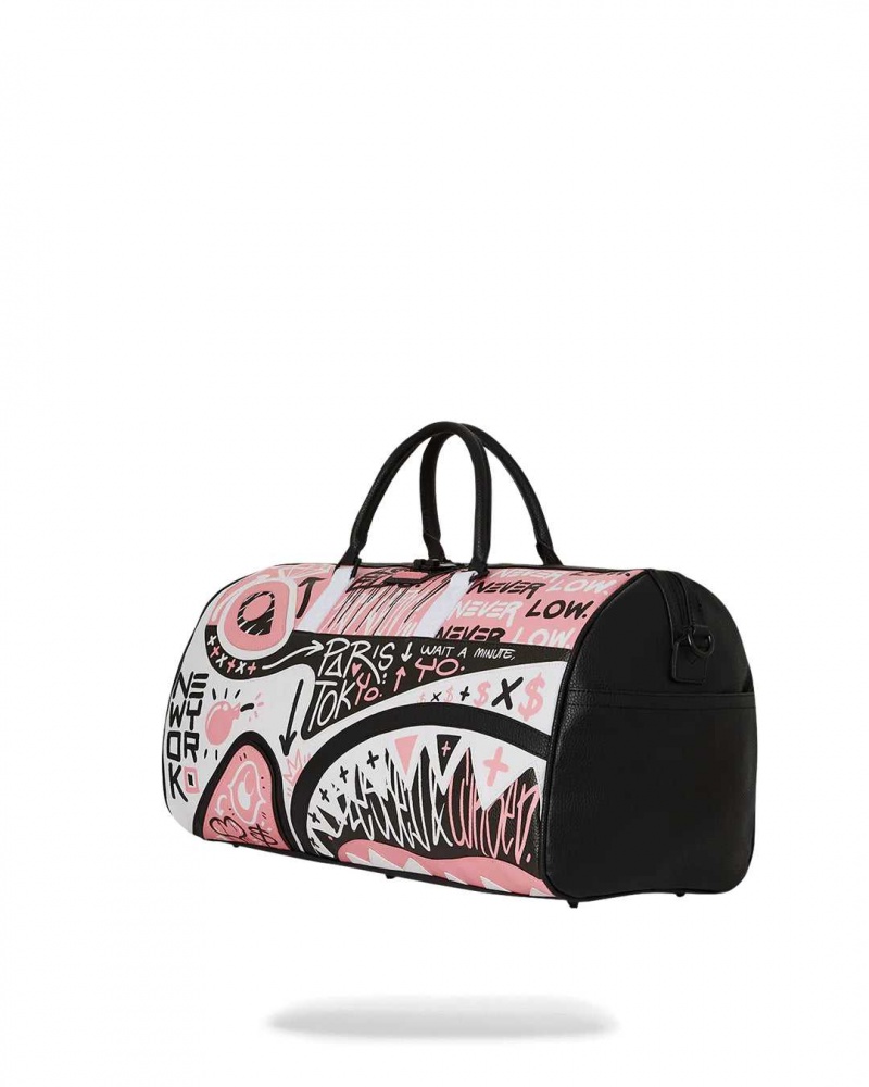 Sprayground Bag MARKER HITS DUFFLE Pink | AQPCG1578