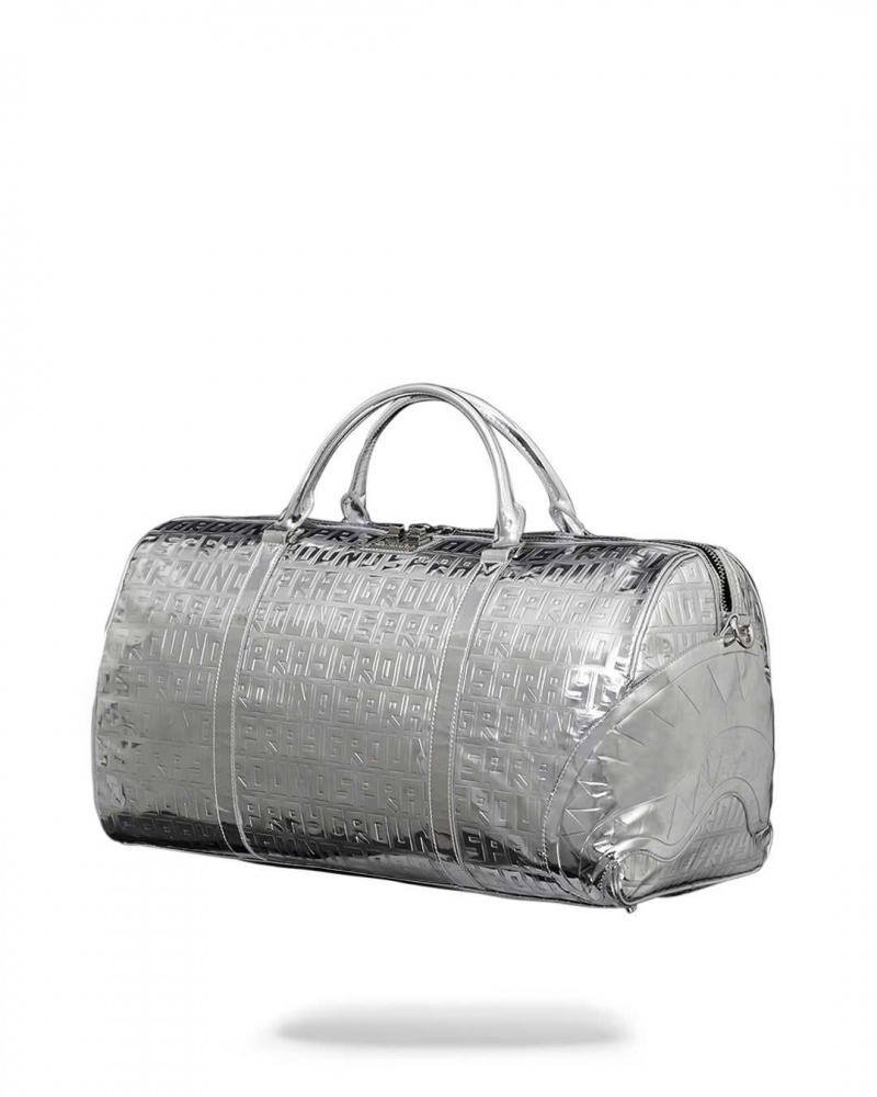 Sprayground Bag METALLIC INFINITI DUFFLE Metal Silver | UGRPY1052