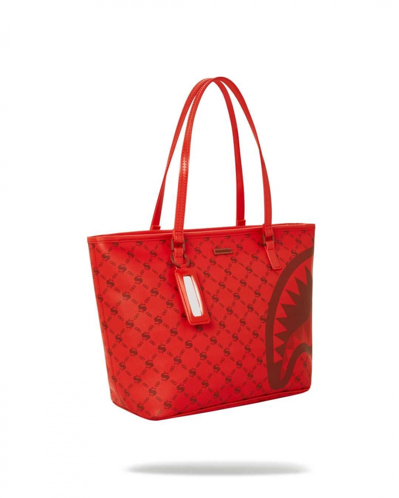 Sprayground Bag MONEYGRAM BRICK TOTE Dark Red | WPUHV4520