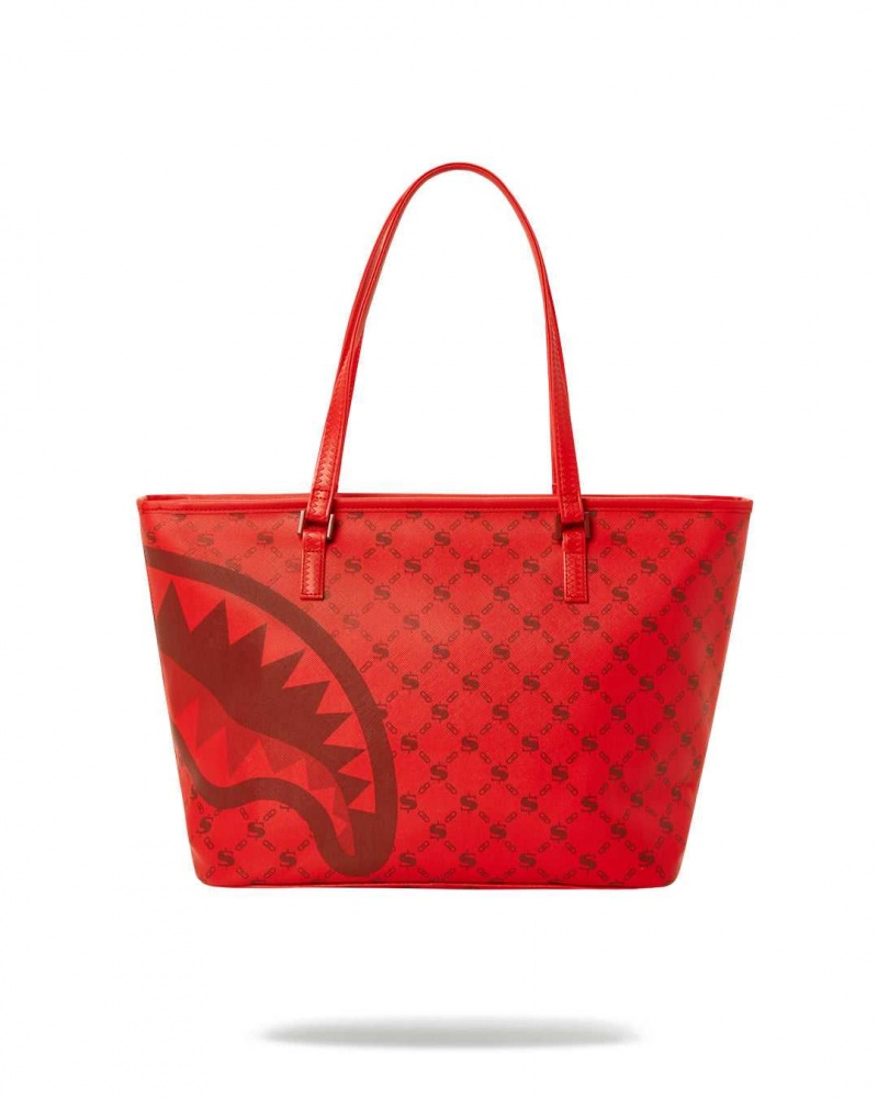 Sprayground Bag MONEYGRAM BRICK TOTE Dark Red | WPUHV4520