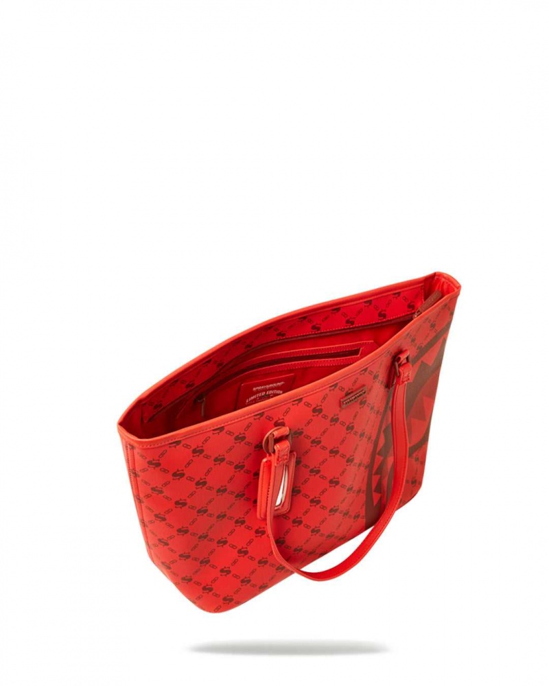 Sprayground Bag MONEYGRAM BRICK TOTE Dark Red | WPUHV4520