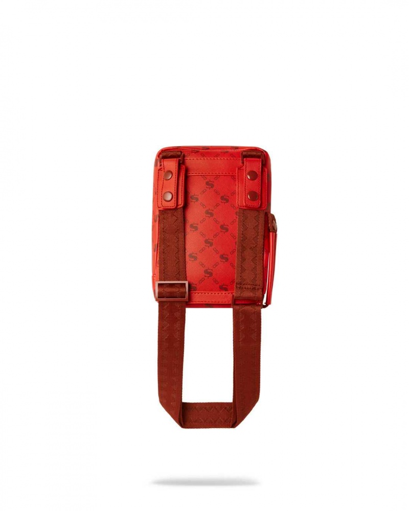 Sprayground Bag MONEYGRAM BRICK SLING Dark Red | BWKEO9341