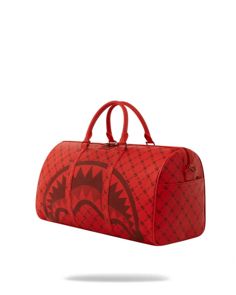 Sprayground Bag MONEYGRAM BRICK DUFFLE Dark Red | EGBXT6542