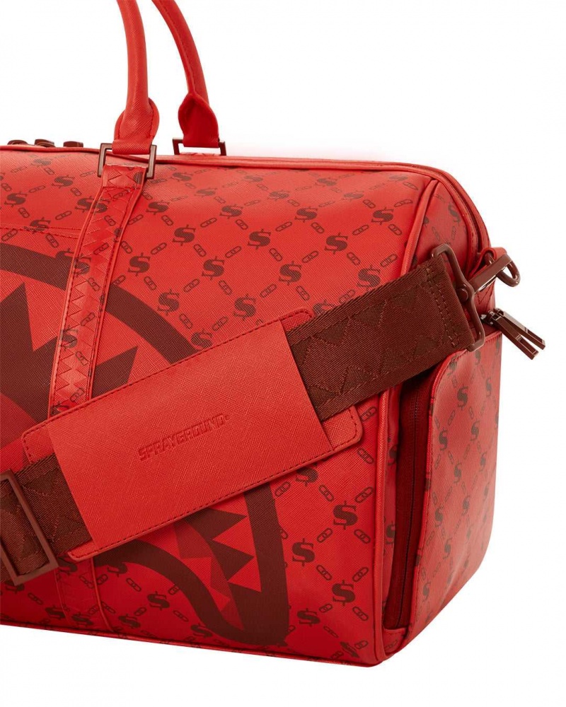 Sprayground Bag MONEYGRAM BRICK DUFFLE Dark Red | EGBXT6542