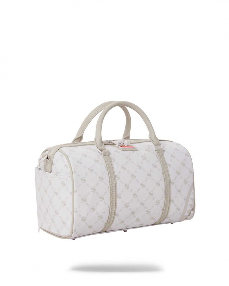 Sprayground Bag MONEYGRAM POWDER MINI DUFFLE White | MKHDO5194