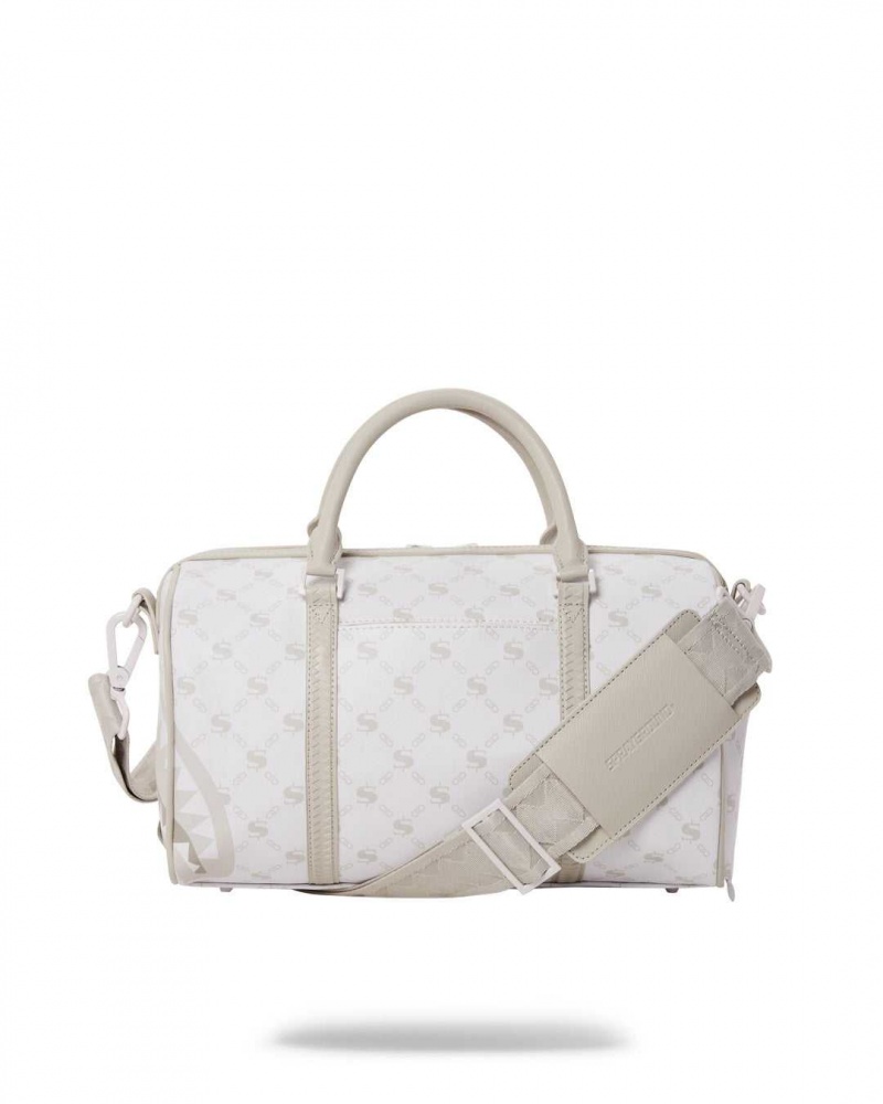 Sprayground Bag MONEYGRAM POWDER MINI DUFFLE White | MKHDO5194