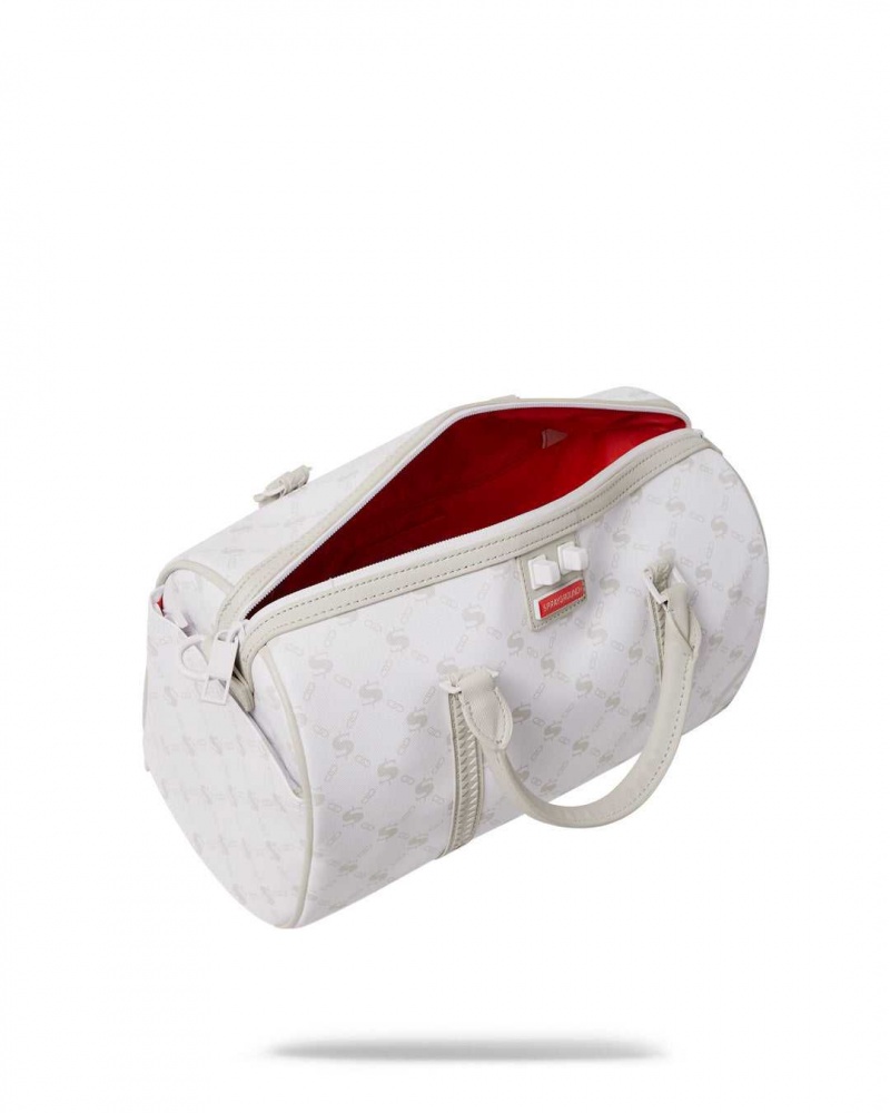 Sprayground Bag MONEYGRAM POWDER MINI DUFFLE White | MKHDO5194