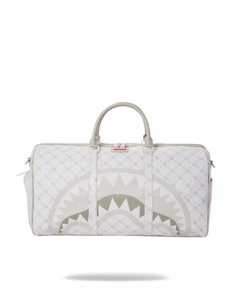 Sprayground Bag MONEYGRAM POWDER DUFFLE White | CGMWQ1236